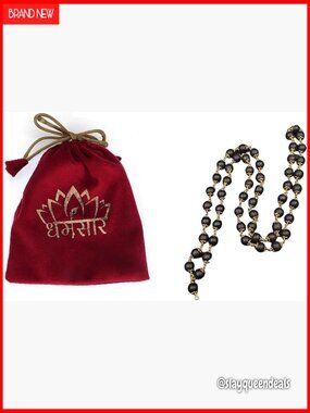 Original Shaligram Mala 54 Beads Gandaki River Pooja Necklace